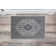 Pagedale Traditional Machine Woven Flatweave Grey and Charcoal Area Rug with Non Skid Backing