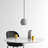 Campo Single Light Concrete Dimmable Globe Pendant