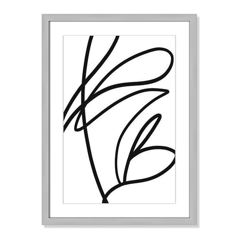 «Line And Collection Young and Restless On Paper» par Leah Straatsma, dessin au trait, H 23 po x l 17 po x P 1,25 po