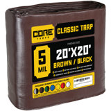 20 ft. x 20 ft. 5 Mil Heavy Duty Polyethylene Tarp, Waterproof, UV Resistant