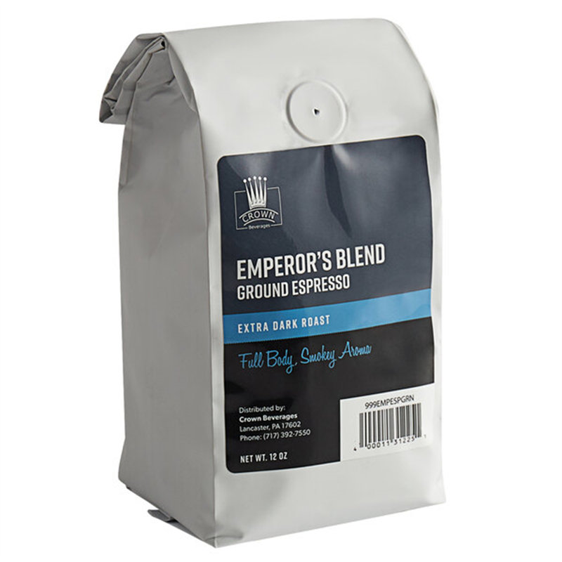 Crown Beverages Emperor's Mélange espresso moulu 12 oz. - 6 pièces WS-110EMPESPGRN