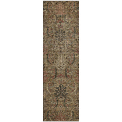 Premium Machine Washable Dahl AMF1082 Damask Rug