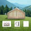 Tente de camping gonflable de 6,3 m², coupe-vent imperméable 4 saisons, lanterneau transparent et imperméable Oxford 420D, tente à air avec fenêtres / portes en filet