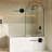Porte 34 X 58 Framed Fixed 3/8 In. (10Mm) Clear Tempered Glass Tub Door With Frame-109660372