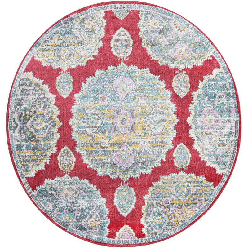 Oriental Indoor Rug, Round 5'5"