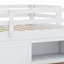Lit mezzanine avec tiroirs, armoire et tablettes-1940507939