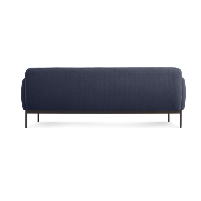 Puff Puff Sofa, Edwards Light Grey Crossweave, 31" H x 87" W x 35" D