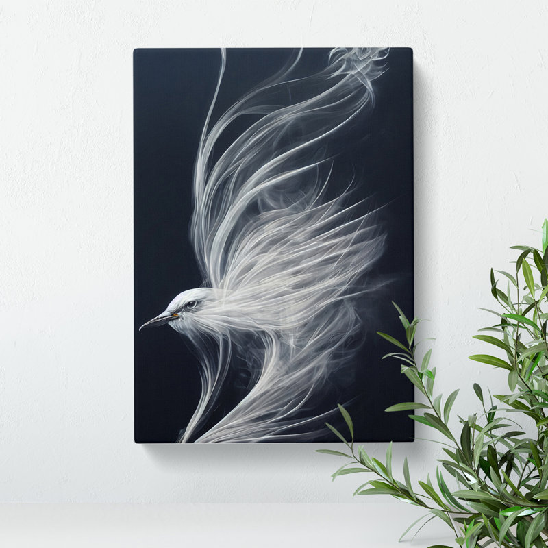 Smokey Bird - Wrapped Canvas, 50cm H x 35cm W x 3cm D