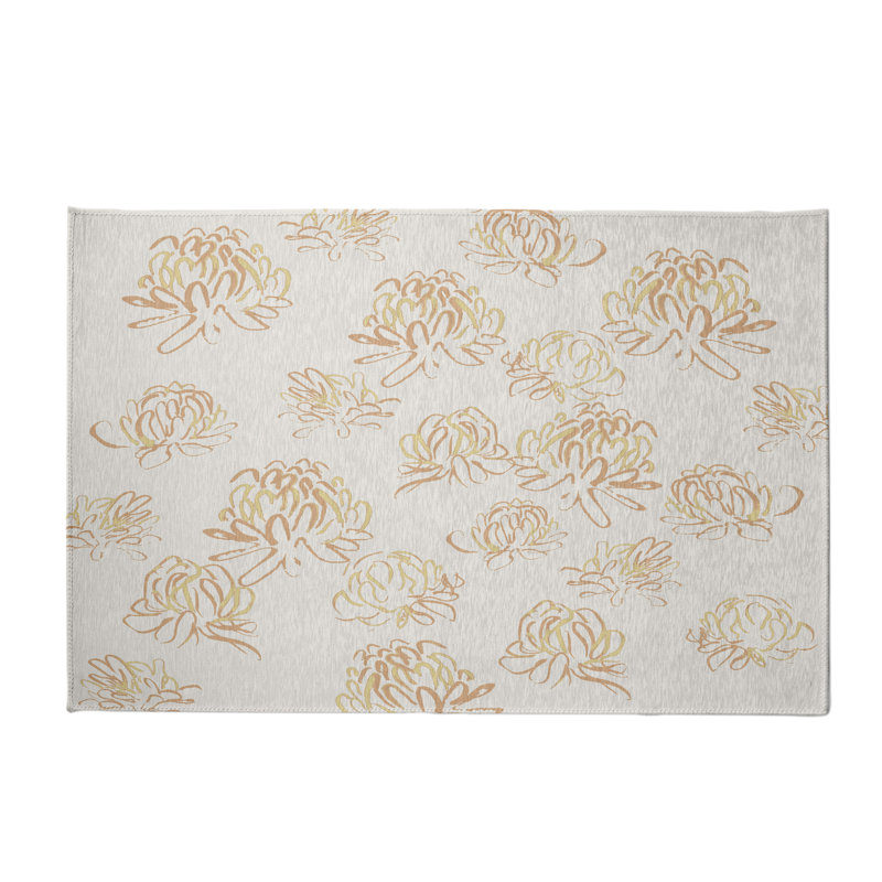 Tapis orange / gris Alvordton, Rectangle 4 pi x 6 pi
