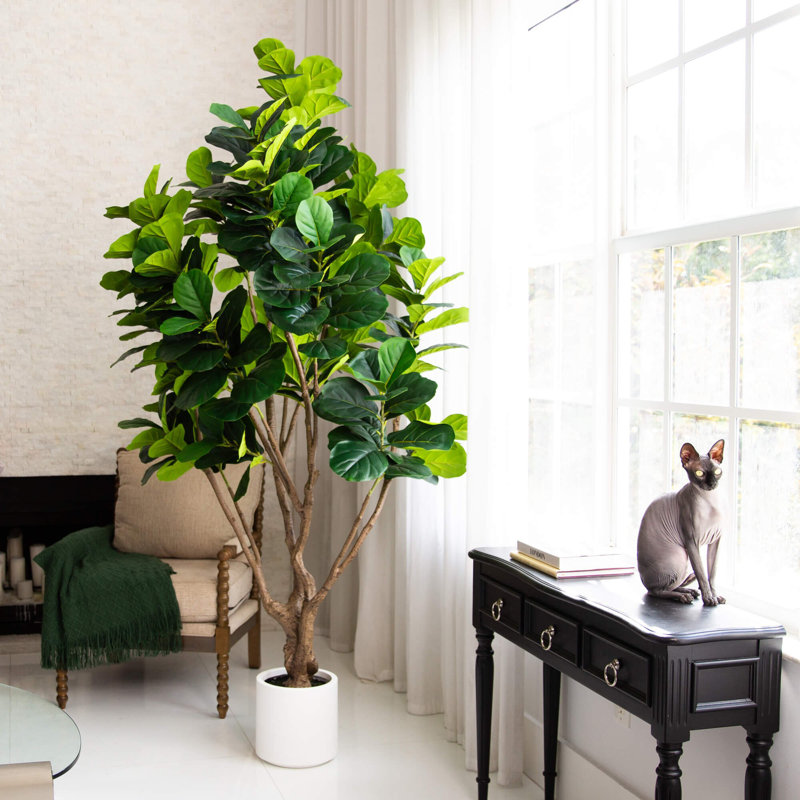 6 pi Arbre à fleurs artificiel Grand Fiddle, H 96 po x l 48 po x P 10 po