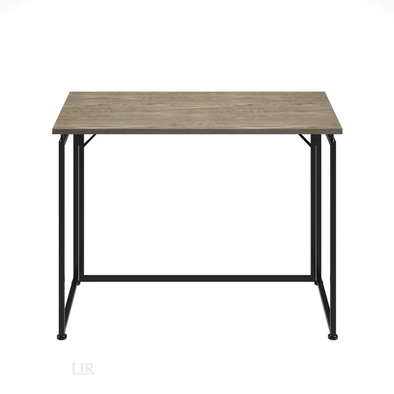 Bureau pliable Techni Mobile - compact, élégant et facile à utiliser pour les petits espaces et le travail efficace, Gris