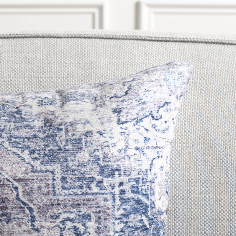Zeru Damask Chenille Reversible Throw Pillow, 23" x 23"