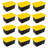 Sterilite 17 Gallon Industrial Stackable Storage Tote Lidded Containers, 12 Pack
