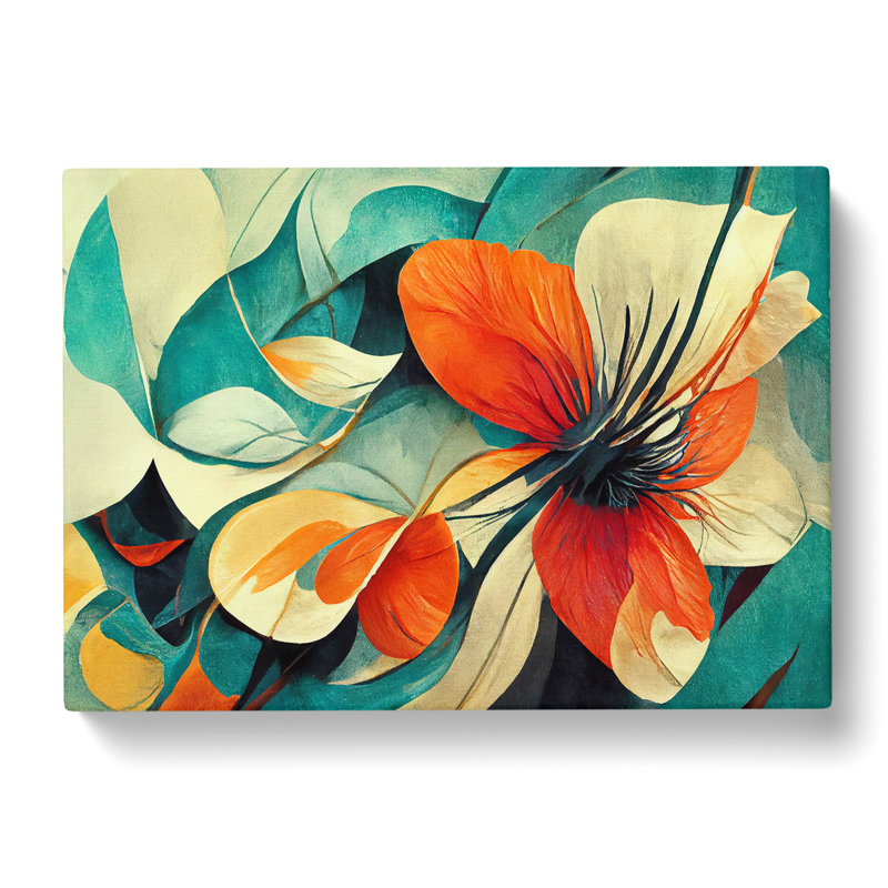 Flowers Abstract Vol.5 - Wrapped Canvas Print, 40cm H x 60cm W x 3cm D