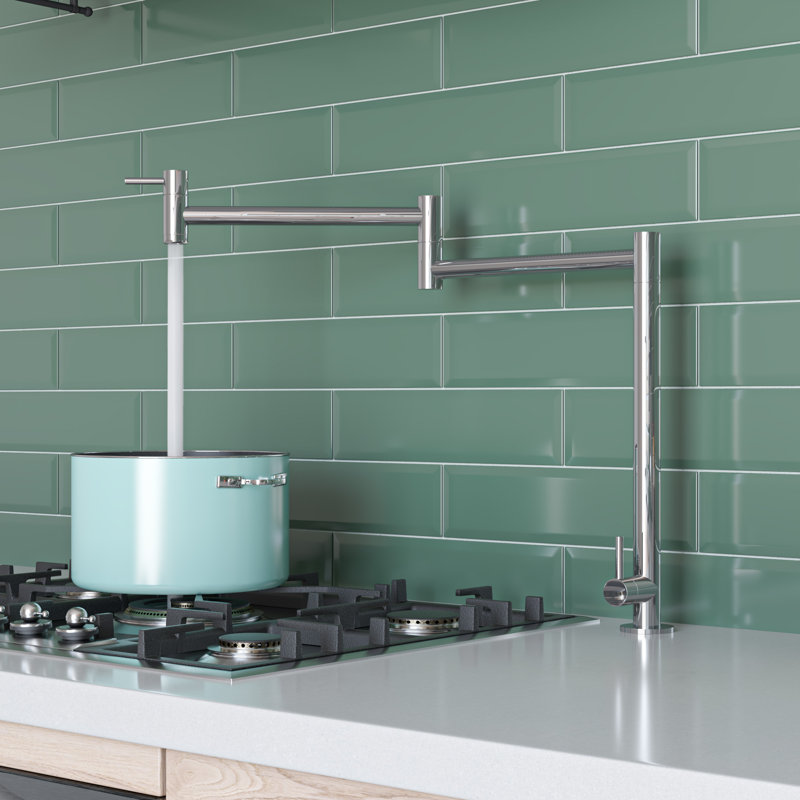 Alfi Brand Kitchen Faucet, Polished Stainless Steel