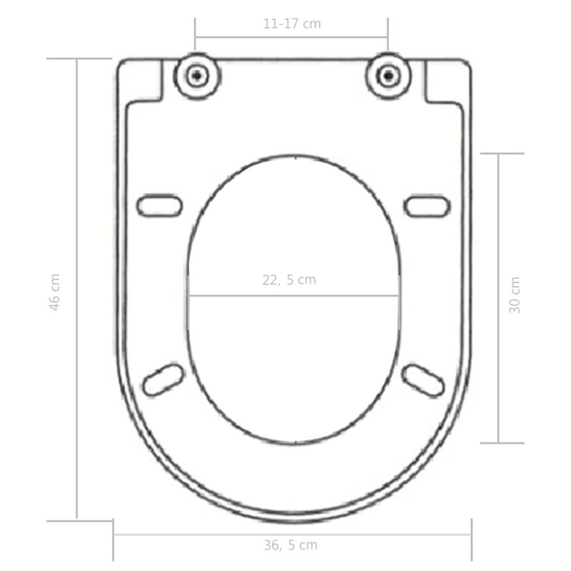Alarik Soft Close D-Shaped Toilet Seat