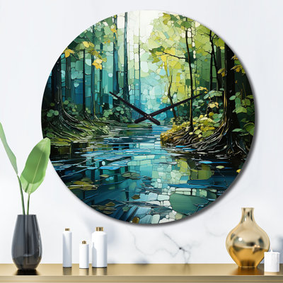 Horloge murale Drip Natures Pulse River II - Paysages