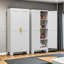 Winston Porter Modern Freestanding Wardrobe Armoire with Two Door-1445626859