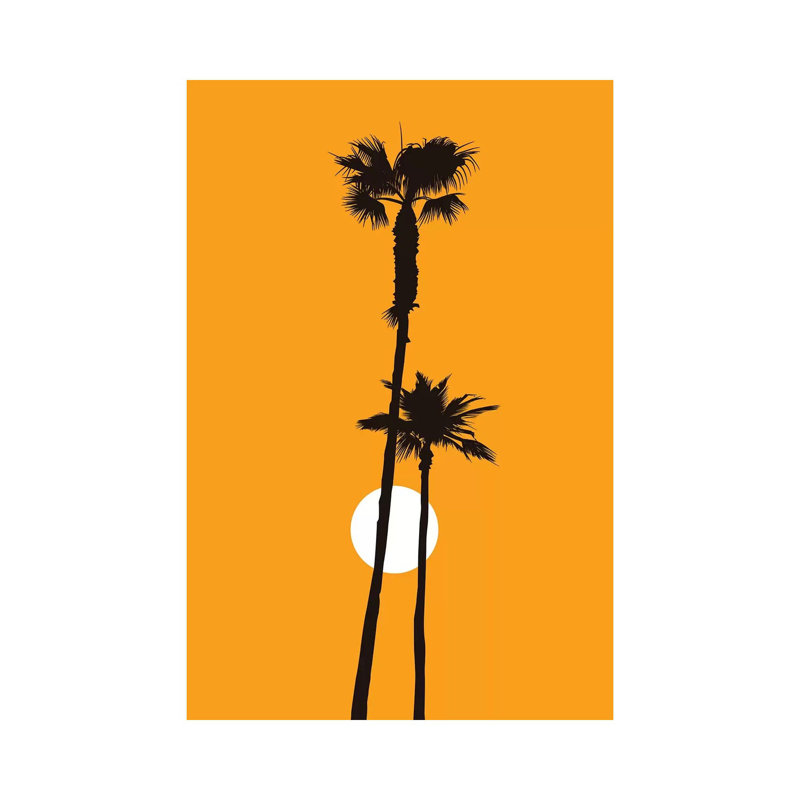 Paradise - Yellow by Kubistika - Wrapped Canvas Print, 30.48 cm H x 45.72 cm W