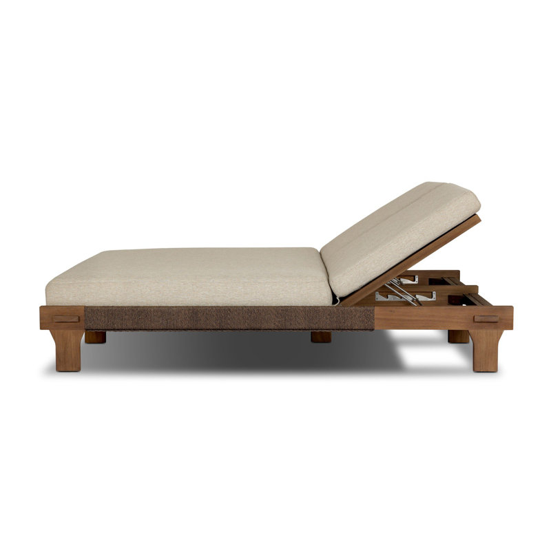 MOXIE Outdoor Teak Chaise Lounge
