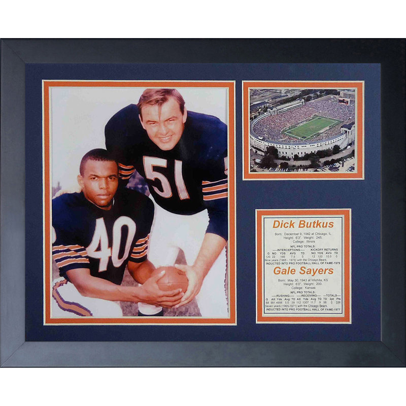 Memorabili encadrée butkus et sayers chicago