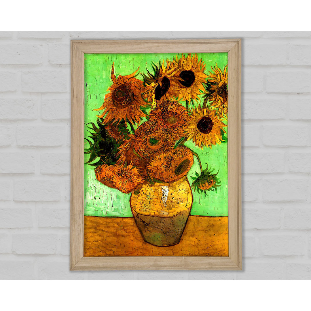 Van Gogh Stillleben Vase Mit Zwölf Sonnenblumen 2 - Druck