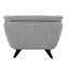 Fauteuil Hermanson gris clair