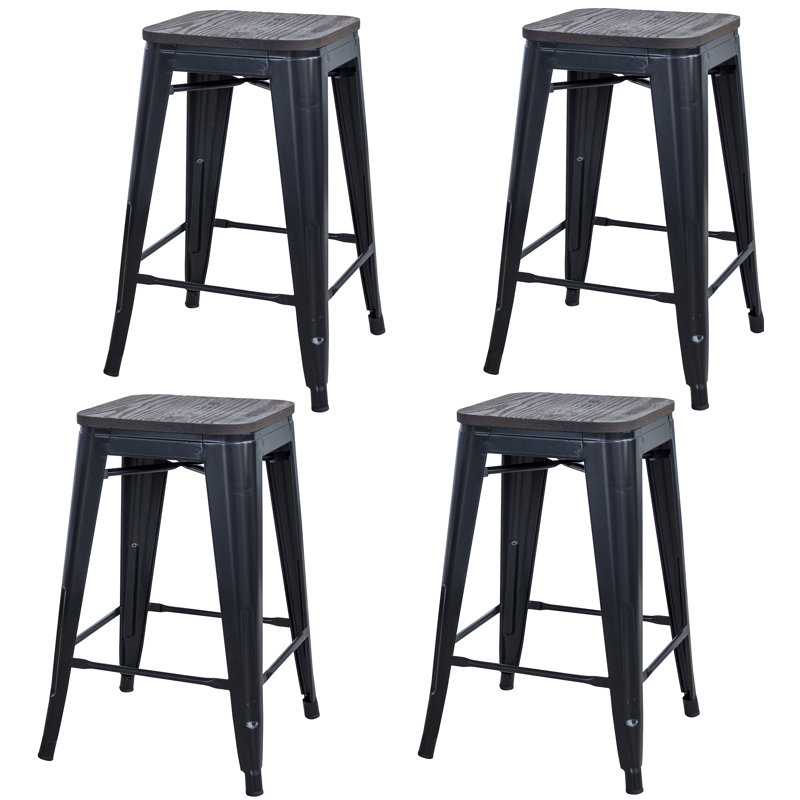 Hulene Counter Stool, Black