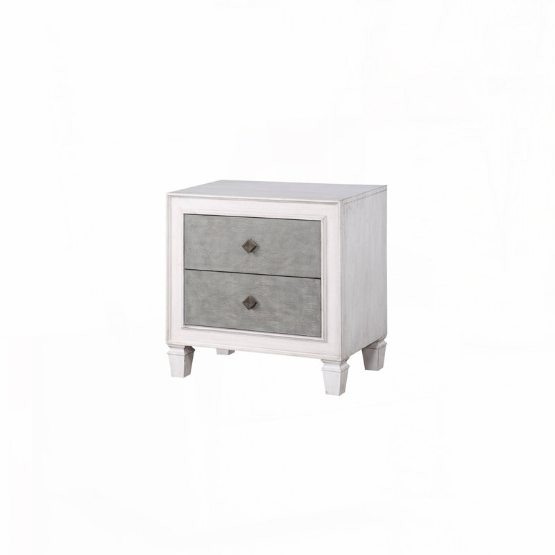 Table de chevet blanche