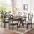 7-piece Dining Table Set With Upholstered Seats-1325035335