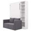 Lit escamotable avec canapé et tablettes Mironda-977862936