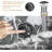 Davivy 13.2'' Marbling Black Oval Vessel Bathroom Sink with Pop Up Drain