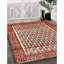 Tapis géométrique rouge / beige-1978335435