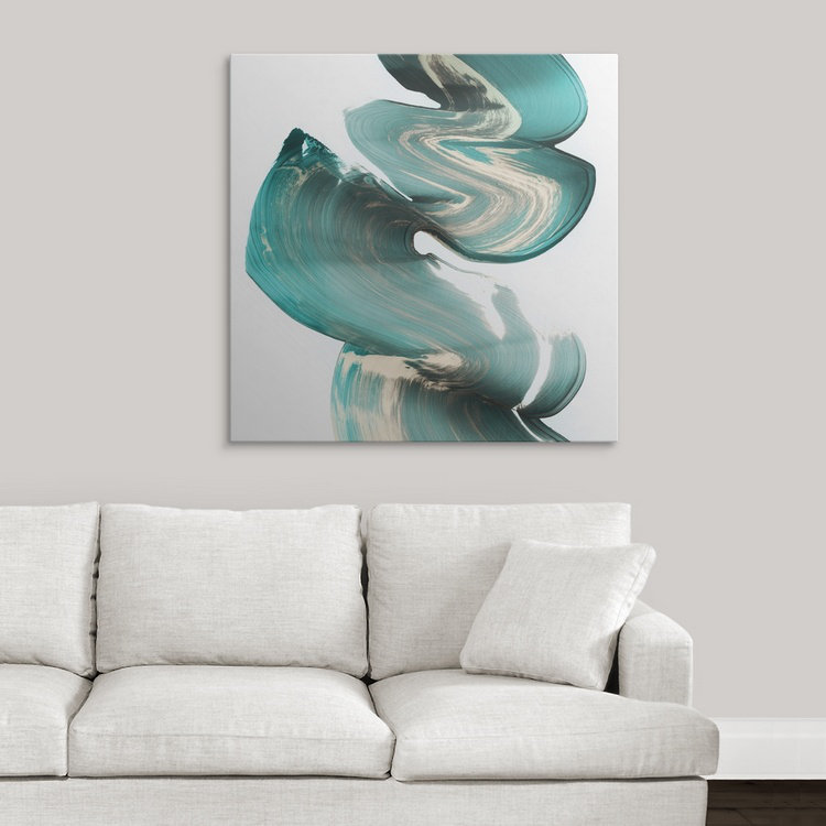 'Swirl I' PI Studio Painting Print, 20" H x 20" W x 1.5" D, Canvas