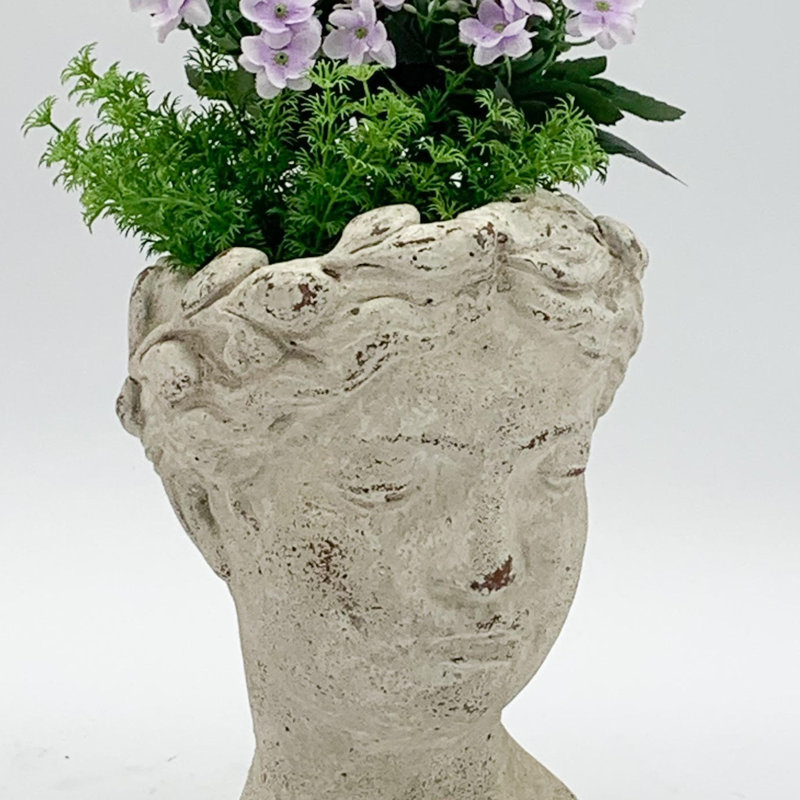 26cm H Gonvick Concrete Bust Modern Home Decor – Handcrafted Decorative Cement People Bust for Home, Hallway & Entryway