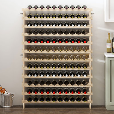 Avant Solid Wood Wine Bottle Rack Natural