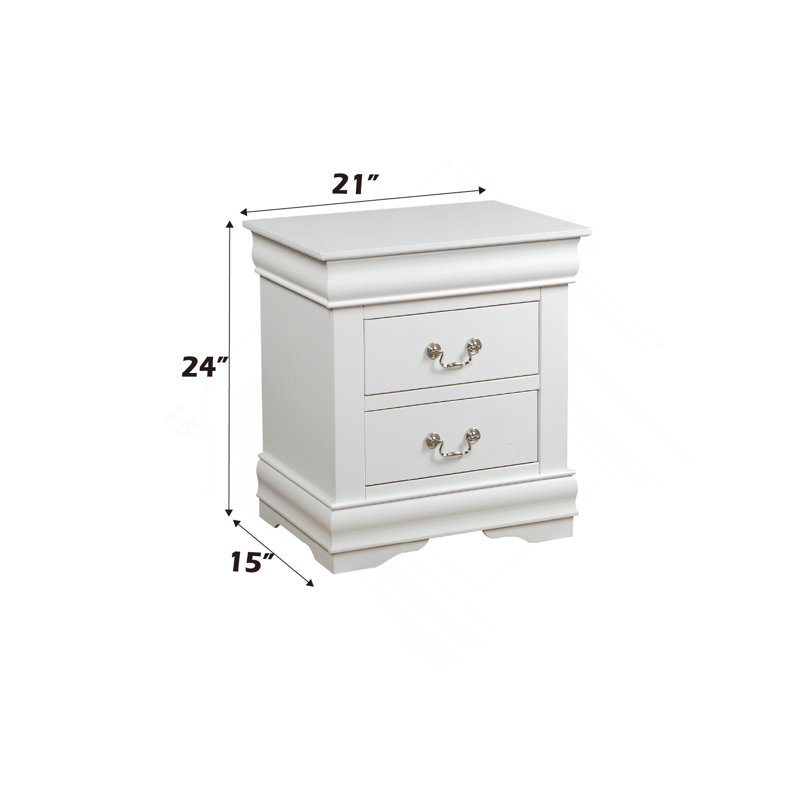 Table de chevet blanche, Blanc
