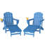 Chaise pliante pour foyer d'extérieur, ensemble de 2 chaises Adirondack, chaise d'extérieur pour foyer d'extérieur, chaise