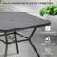 Neosha Square Metal Outdoor Bistro Table With Umbrella Hole , 80cm cm W 80cm cm D