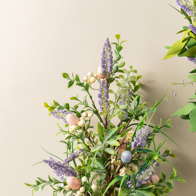 21"H Easter Egg & Lavender Table Tree Décor