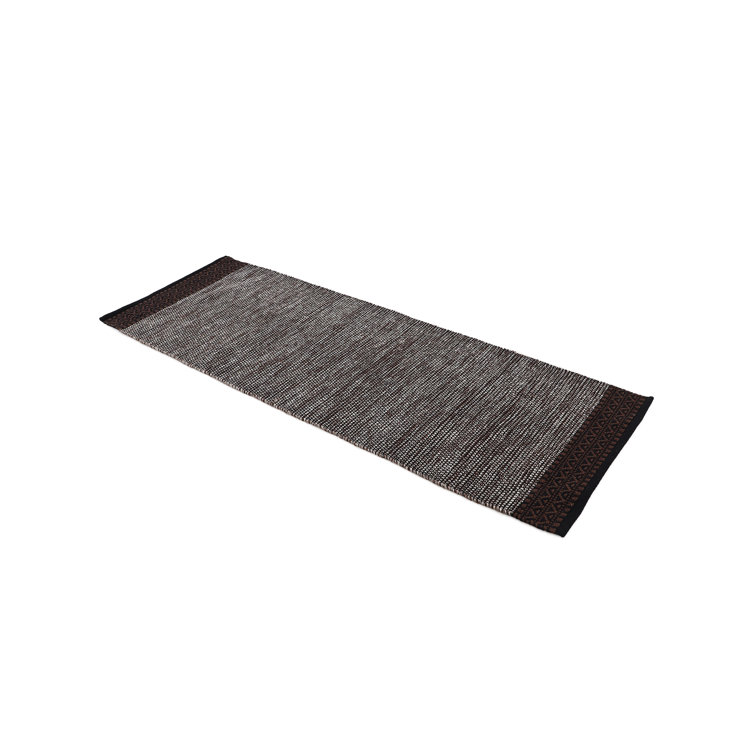Kilim Mia Hand Woven Flatweave Cotton Brown Rug