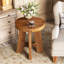 Solid Wood Pedestal End Table