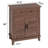 Brown Sideboard Buffet Cabinet, Coffee Bar Storage with Adjustable Shelves and Doors for Living Room, Kitchen or Dining Room-123257268