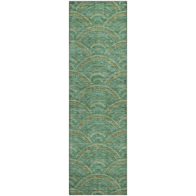 Premium Machine Washable Prisco Sage Rug, Runner 2'3" x 7'6"