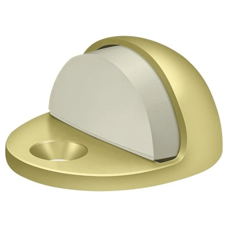 Deltana DSLP316U3 Butée de dôme à profil bas, laiton massif en laiton poli, Laiton poli, H 34,92 po x l 25,4 po x P 25,4 po
