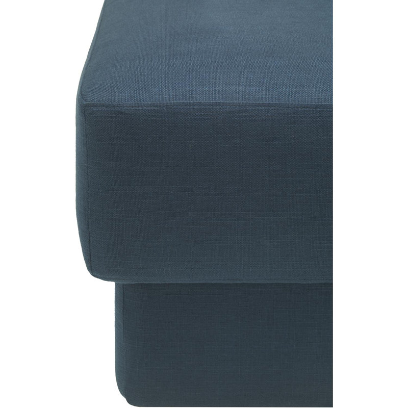 Sayime Ottoman, Blue Polyester