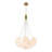 Quinshay 13-Light Dimmable Opal Glass Bubble Chandelier