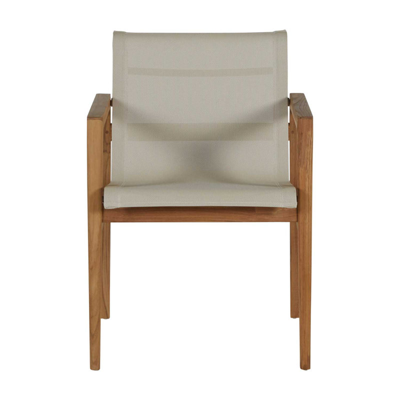 Coast Patio Dining Armchair, Canvas Sling