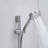 Matte Black Wall Mounted Shower Faucet - 10-Inch System With 5-Spray Handheld And Round Head For Bathroom Kit Slide Bar