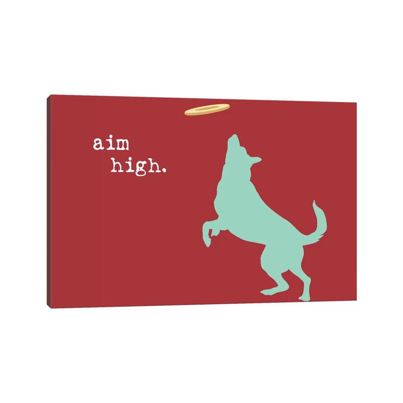 Aim High by Dog Is Good And Cat Is Good - Wrapped Canvas Print, 101.6 cm H x 66.04 cm W x 3.175 cm D